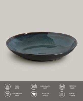 Stoneware Salad Bowls, Set of 6