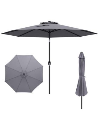 10 Feet Outdoor Patio Umbrella with Tilt Adjustment and Crank