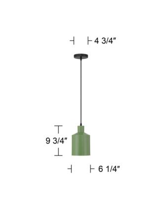 Possini Euro Gotch 6 1/4" Wide Green Mini Pendant Light