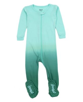 Baby Matching Family One Piece Footed Cotton Long Sleeve Tie Dye Pajamas.