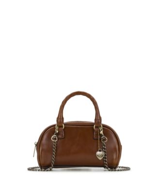 Pomezia Mini Leather Top Handle Crossbody Bag