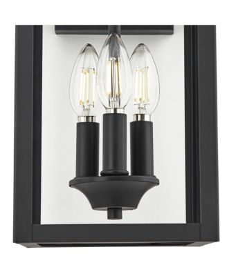 Mira Modern Outdoor Wall Light Fixture Flat 21 1/2" Clear Glass for Post Exterior Barn Deck House Porch Yard Posts Patio Home