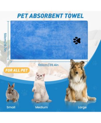 Pet Bath Grooming Kit with Shampoo Brush Washing Gloves Comb Quick Dry Towel for Dogs Cats