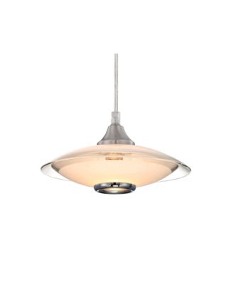 Possini Euro Saucer 8"W Nickel and Glass LED Mini Pendant Set of 3