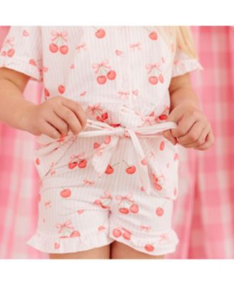 Big Girls Cherry Bows Lounge Set