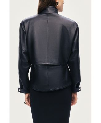 Women's Leather Wrap Jacket