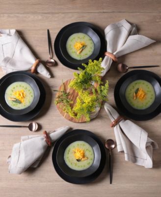 Stoneware Salad Bowls, Set of 6