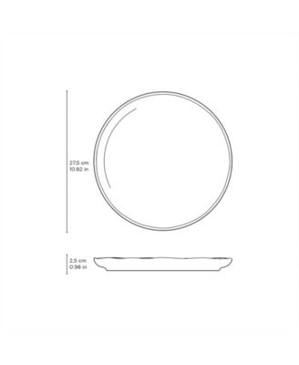 Elemento Stoneware Dinner Plates, Set of 6