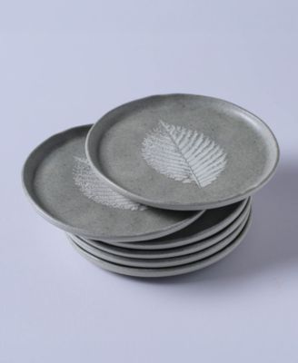 Seiva Stoneware Dessert Plates, Set of 6