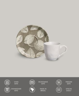 Seiva 12 Pc. Espresso Cup and Saucer Set, Service for 6