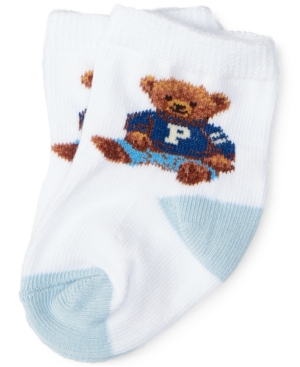 Ralph Lauren Baby Boys Teddy Crew Socks Pair
