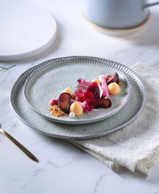 Stoneware Linhas Dessert Plates, Set of 6