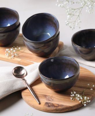 Stoneware Soup Bowls, Set of 6