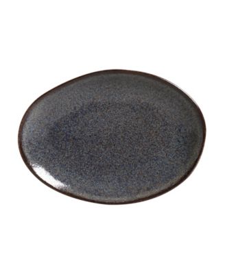Stoneware Oval Dessert Plates, Set of 6