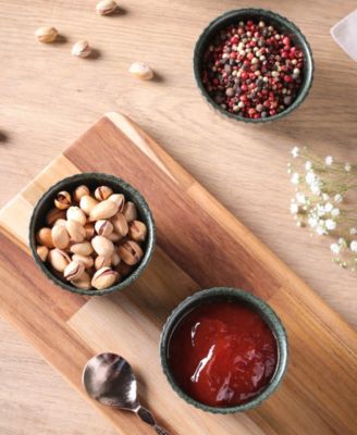 Stoneware Linhas Ramekins, Set of 6