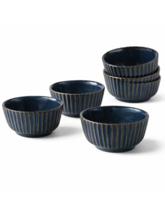 Stoneware Linhas Ramekins, Set of 6