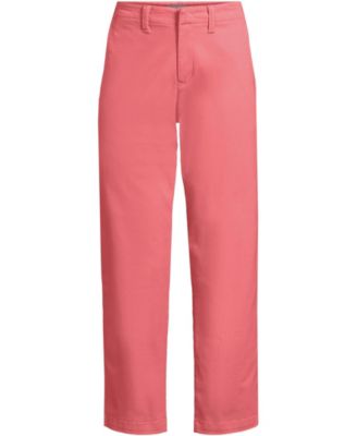 Women's Mid Rise Classic Straight Leg Chino Ankle Pants