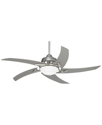 52" Capri Brushed Nickel LED Ceiling Fan w/ 36" Rod
