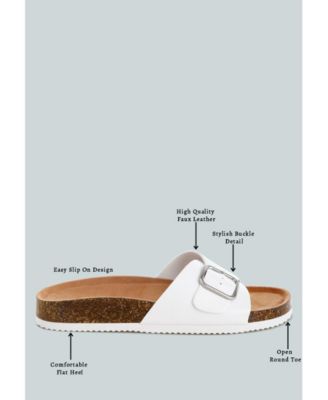 Women's Aranda Buckled Slide-On Sandals