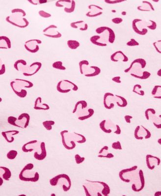 Plush Reversible Leopard Hearts 4-Pc. Comforter Set, King