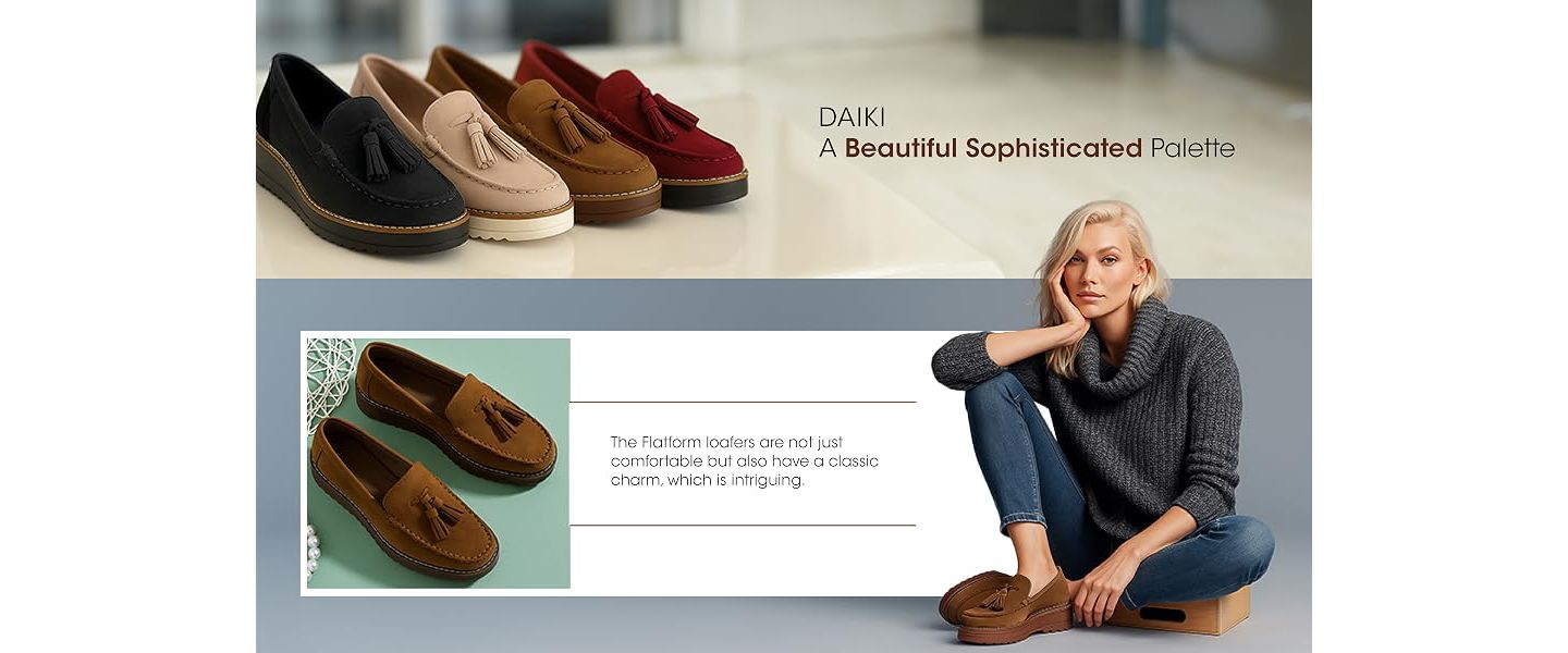 Женские туфли London Rag Daiki Platform Lug Sole Tassel, цвет: Бежевый замшевый — фото 11
