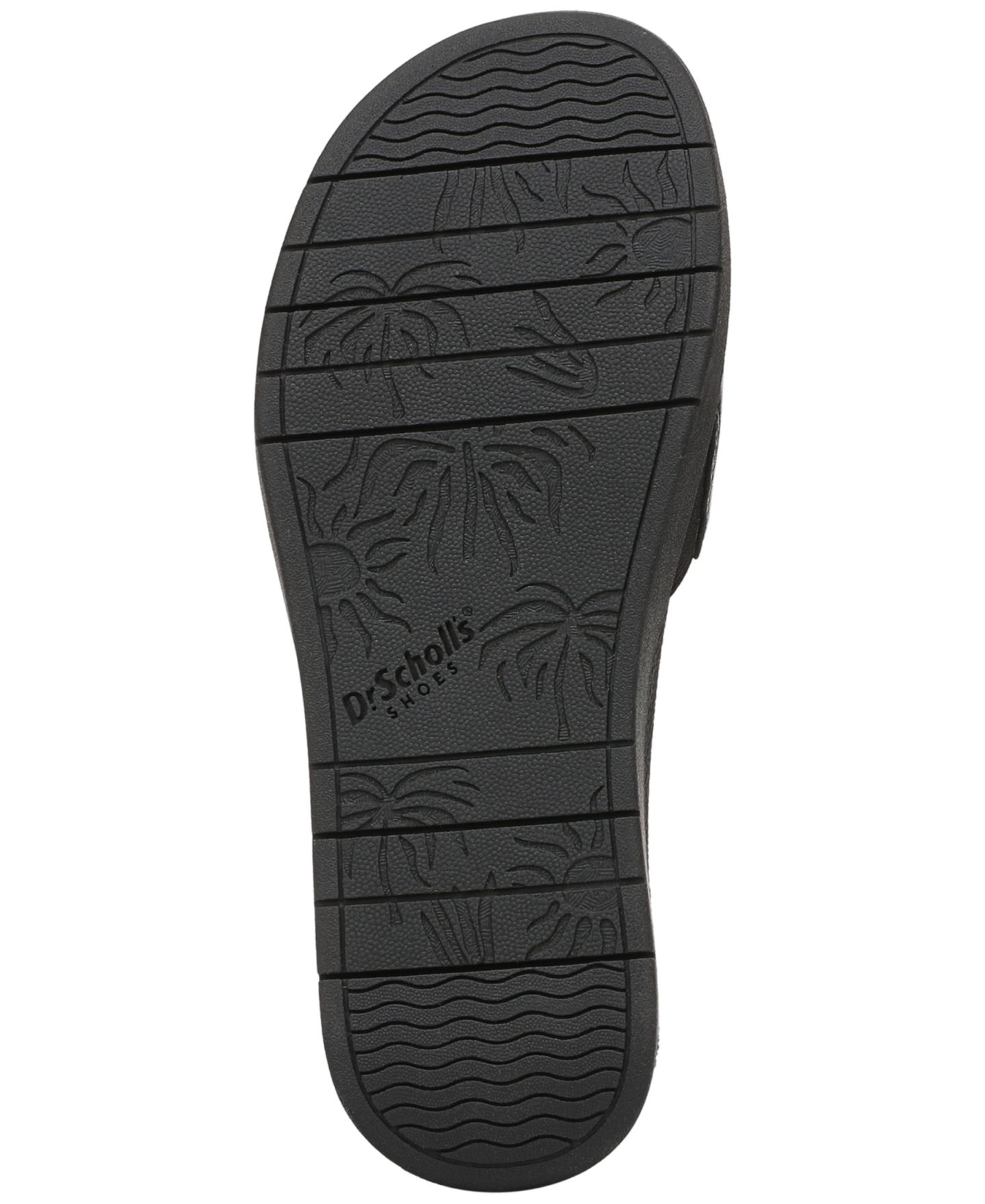 Женские сандалии Dr. Scholl's Paradis Slide Wedge, цвет: Чёрный кожаный — фото 5