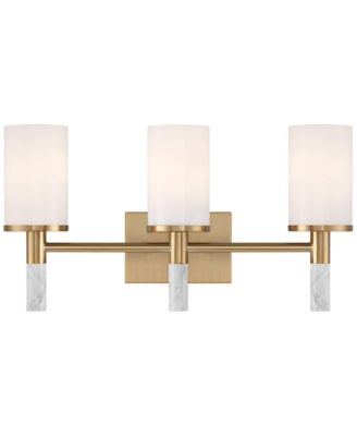 Lucius  High Modern 3 Light Bathroom Vanity Wall Lamp Light Fixture Mount Hardwired Soft