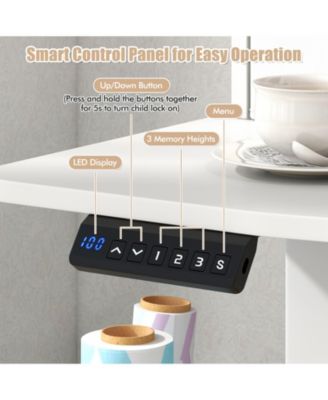 Electric Standing Desk 48 x 24 in with 2 Drawers