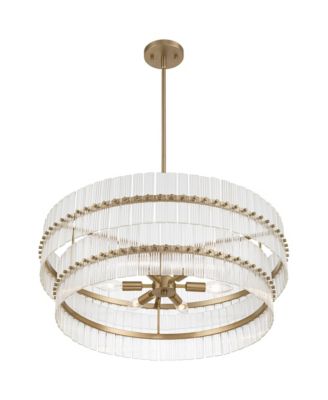 Emerson Matte Glass 6-Light Tiered Chandelier