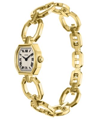 Women's Harlow Mini Two-Hand Gold-Tone Stainless Steel Watch 20mm