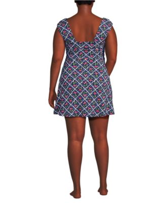 women's smoothing square neck ruched swim dress swimsuit Women's NEW Smoothing Square Neck Ruched Swim Dress Swimsuit