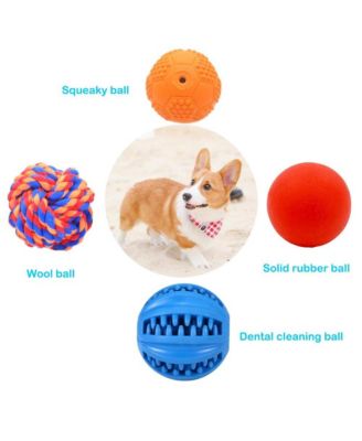 Different Interactive Dog Toys Puzzle Balls Squeaky Food Dispensing Safe Durable for Medium Large Dogs