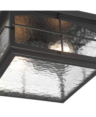 Braylon Hammered Glass Outdoor Ceiling Light