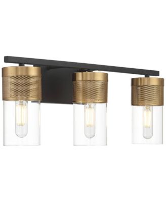 Berlin 23 1/2" High Modern 3 Light Bathroom Vanity Wall Lamp Light Fixture Mount Hardwired