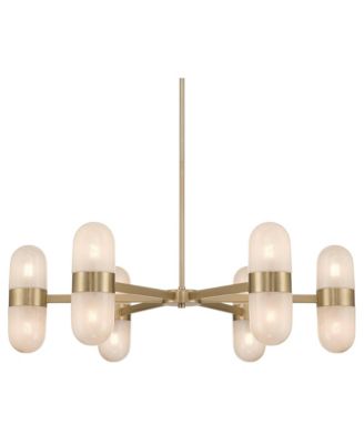 Possini Euro Design - Possini Euro Reiter 32" Wide Matte Brass 12-Light Chandelier Gold