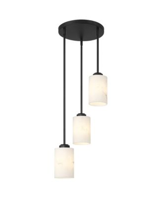 Possini Euro Stoker 12 1/2"W Faux Alabaster 3-Light Pendant