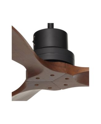 52" Casa Delta DC Dark Walnut Outdoor Ceiling Fan with 18" Rod
