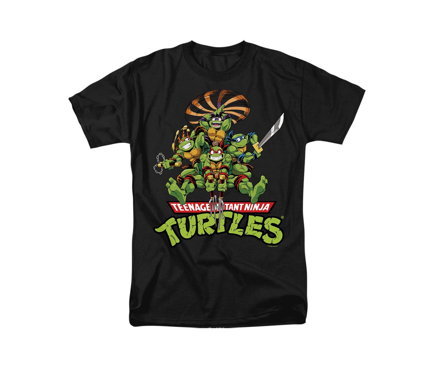 Мужская футболка Logovision Tmnt Manga Turtles, цвет: Чёрный — фото 1
