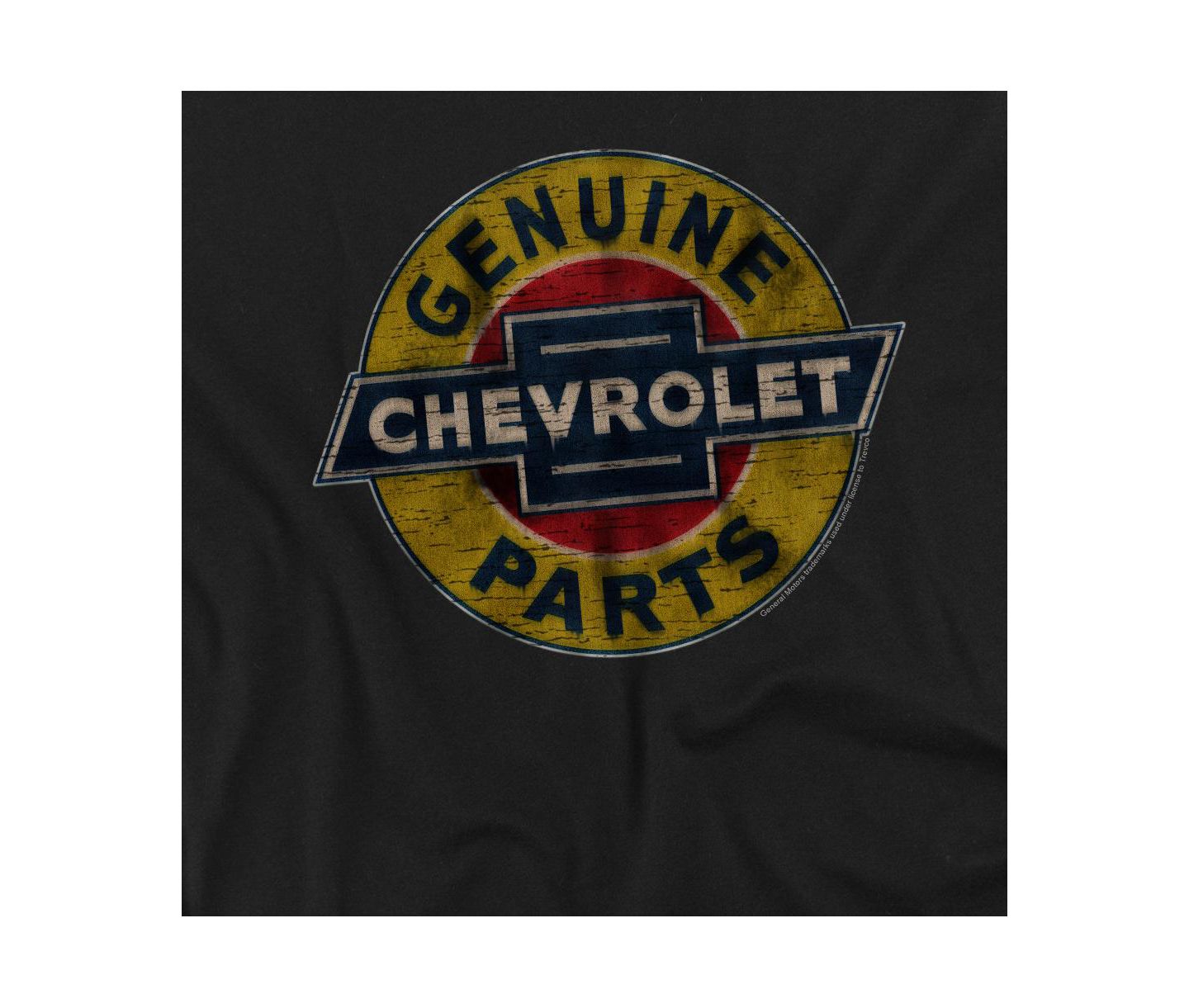 Мужская футболка Corvette Big & Tall Chevrolet Genuine Chevy Parts Distressed Sign, цвет: Чёрный — фото 3