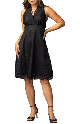 Women's Pin Up Boudoir Sleeveless Lace Cocktail Dress