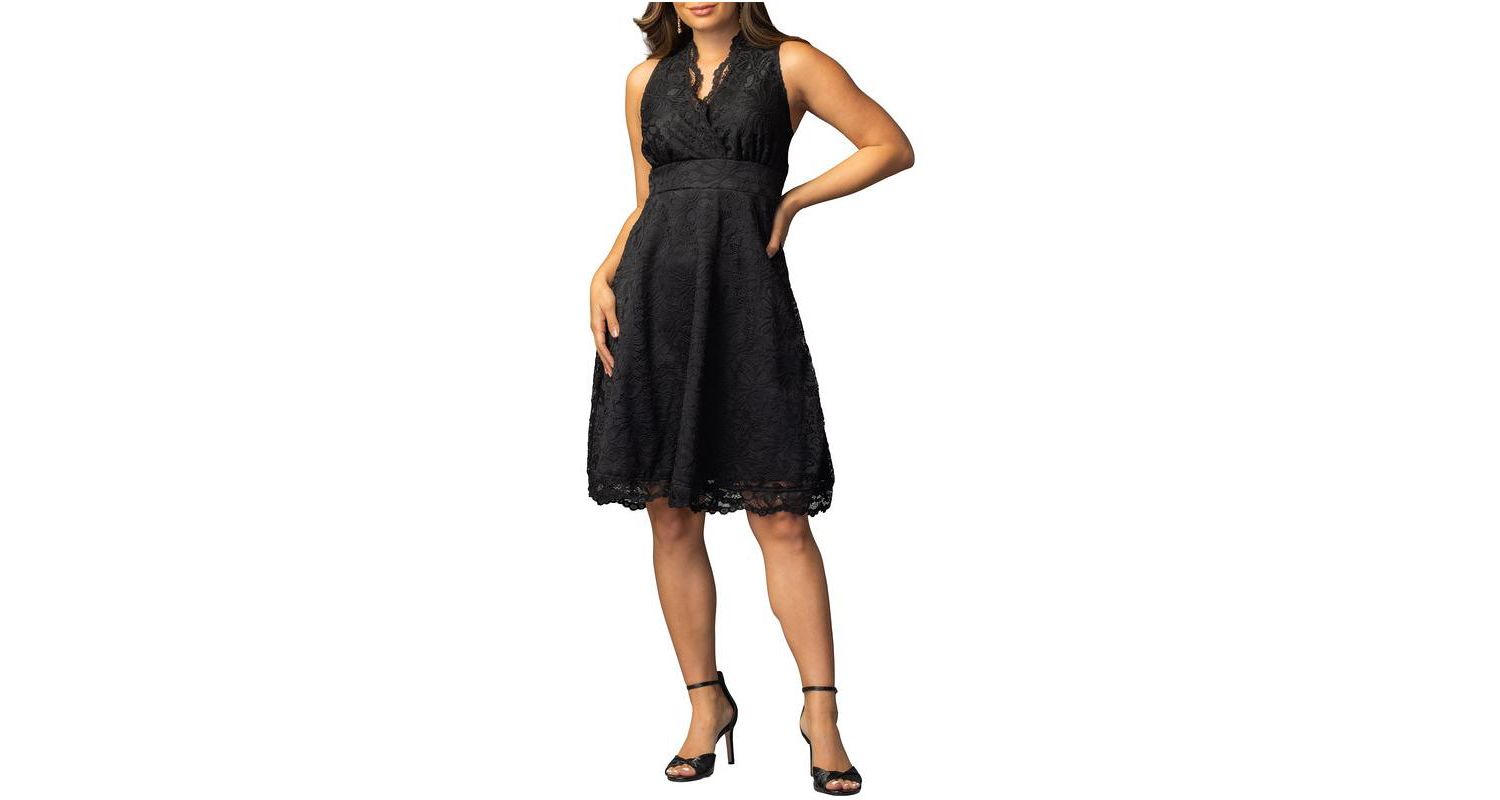 Women's Pin Up Boudoir Sleeveless Lace Cocktail Dress