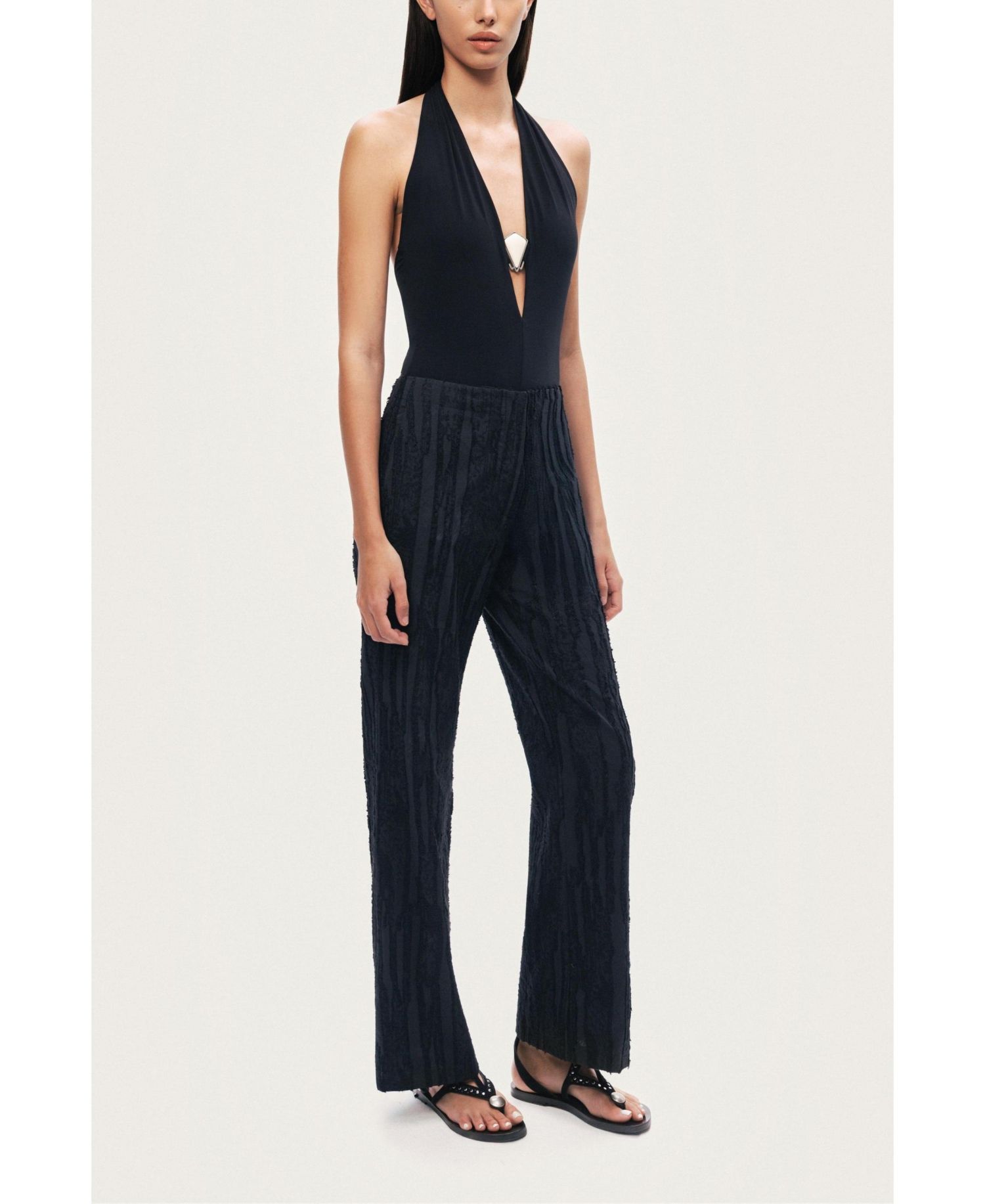 Women's Halter Deep V Blouse