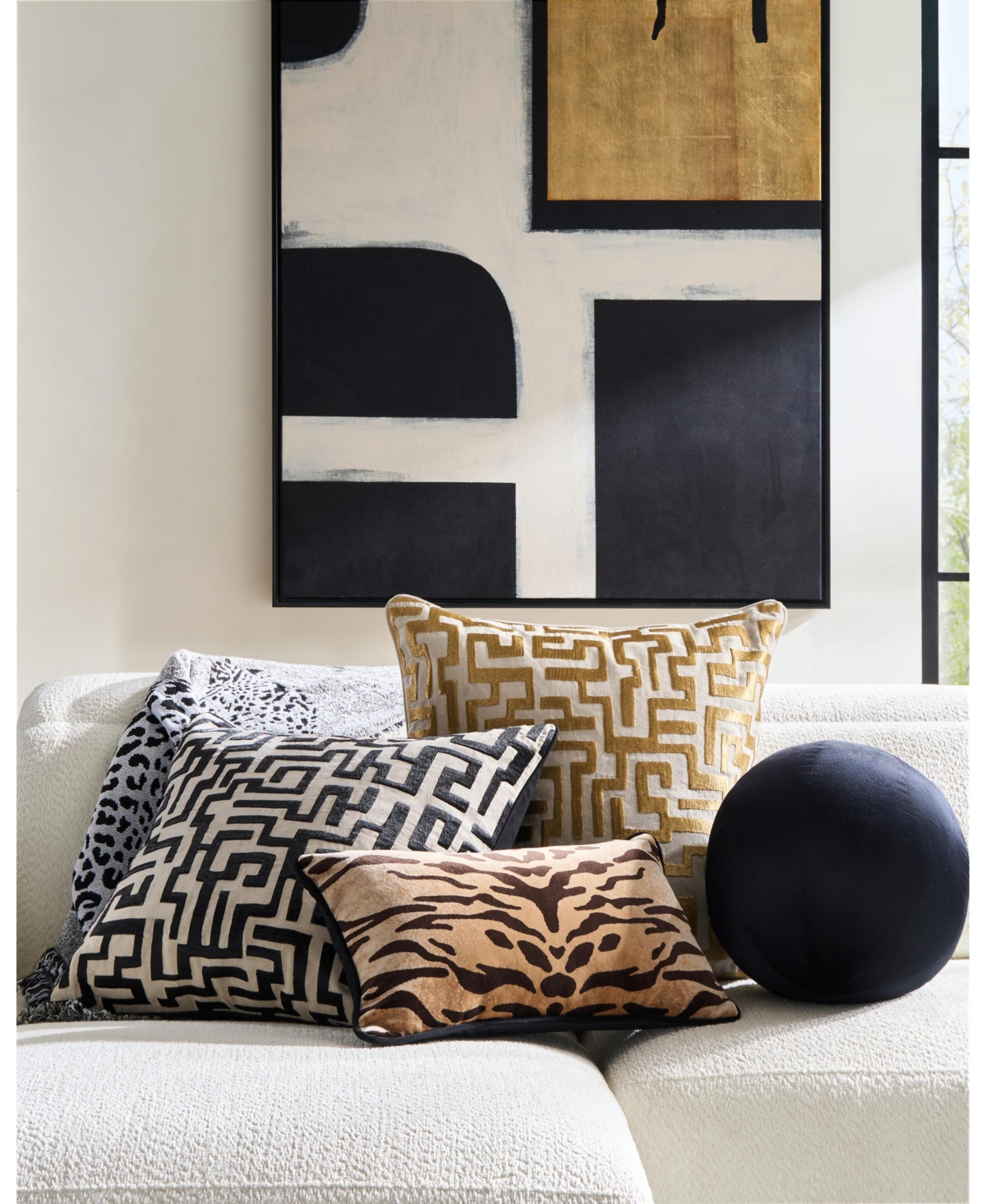 Z Gallerie Mod Maze Pillow
