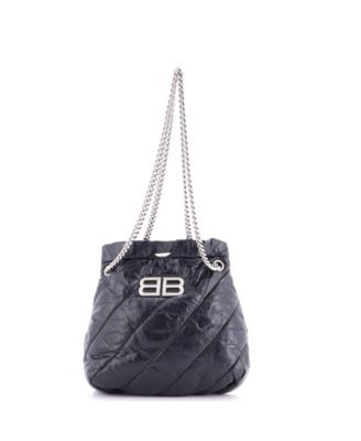 XS Crush Chain Tote Quilted Crushed Calfskin
