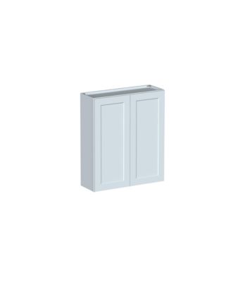 Standard Wall Cabinet (2 Door 3 Shelves), Ready to Assemble Kitchen Cabinet with Solid Wood Frame, Soft-Close Slides and Hinge
