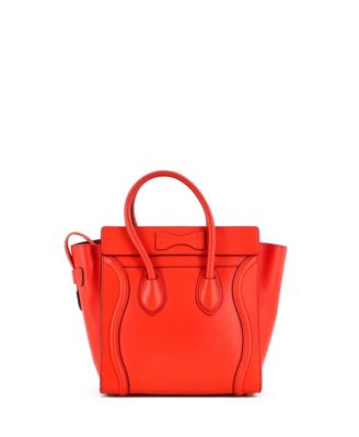 Micro Luggage Bag Smooth Leather