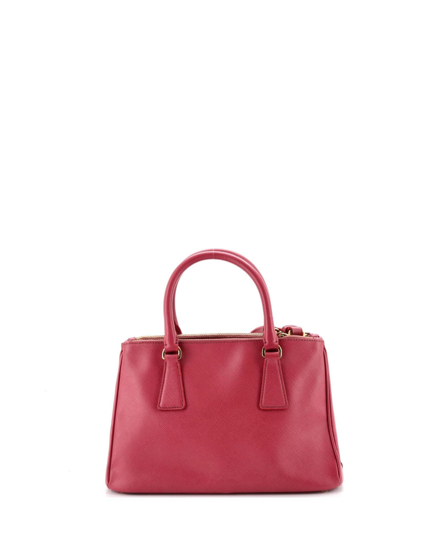 Small Galleria Double Zip Tote Saffiano Leather