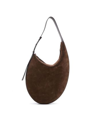 Large Drop Shoulder Bag Suede
