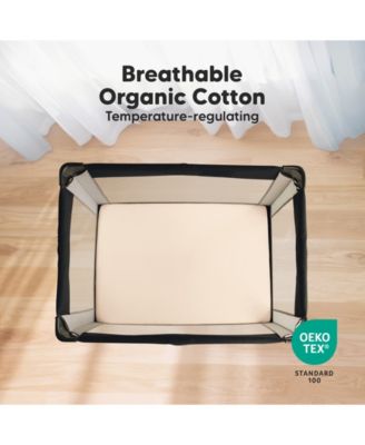 Mini Crib Sheets for Baby Girls, Boys, 2-Pack Soothe Pack and Play Sheets Fitted, Pack N Play Mattress Sheet