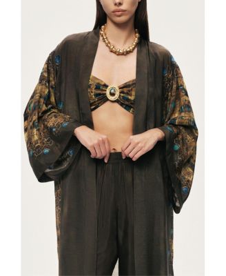 Women's Printed Long Kimono